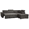 Acme Furniture Thelma Sectional Sofa w/Sleeper & Ottoman