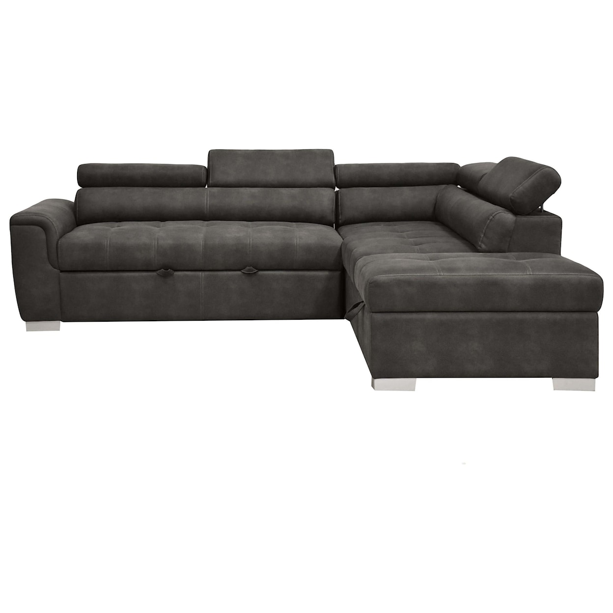 Acme Furniture Thelma Sectional Sofa w/Sleeper & Ottoman