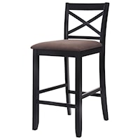 Bar Stool with Upholstered Seat