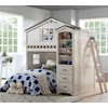 Acme Furniture Tree House Loft Bed (Twin Size) with Bookcase