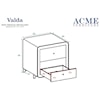 Acme Furniture Valda Nightstand 