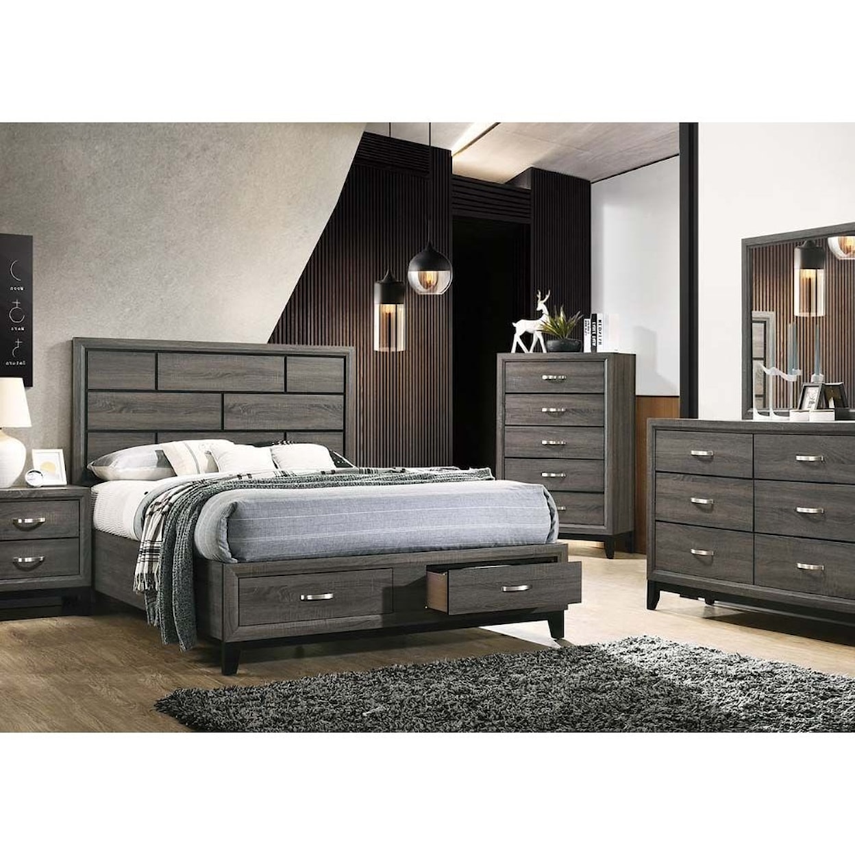 Acme Furniture Valdemar King Bedroom Group 