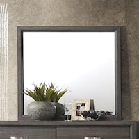 Contemporary Weathered Gray Mirror