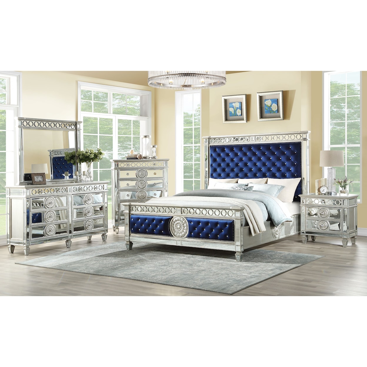 Acme Furniture Varian 7pc Queen Bedroom Group