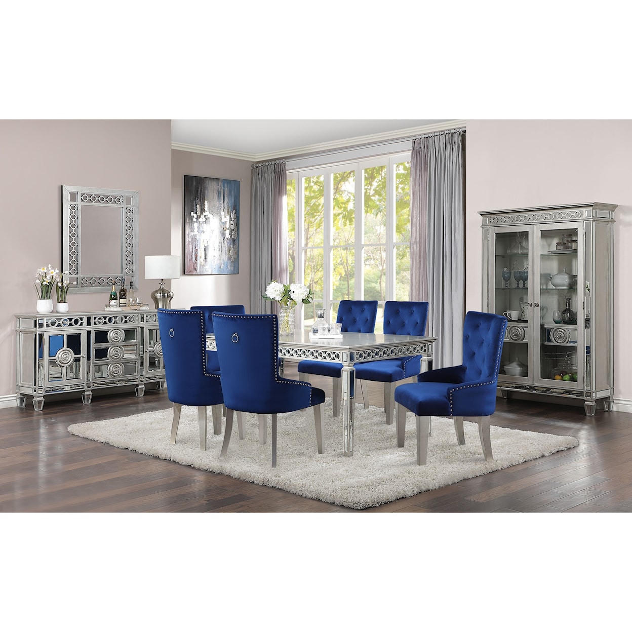 Acme Furniture Varian Formal Dining Room Group