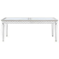 Glam 72 Inch Mirrored Dining Table