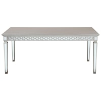 Glam 90 Inch Mirrored Dining Table