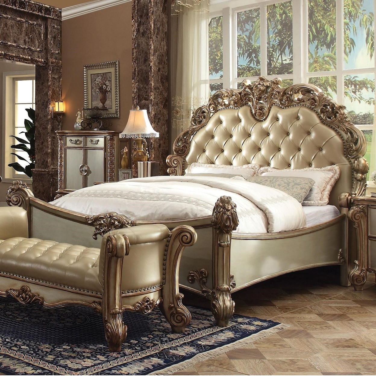 Acme Furniture Vendome California King Panel Bed