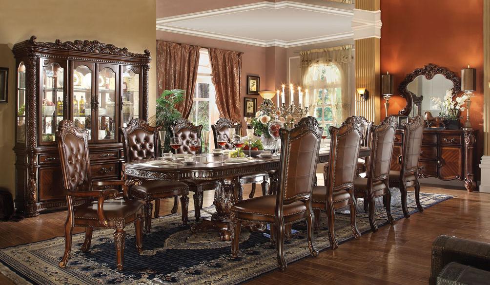 Double Pedestal Dining Table