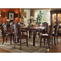 9 Piece Counter Height Table and Chairs Set