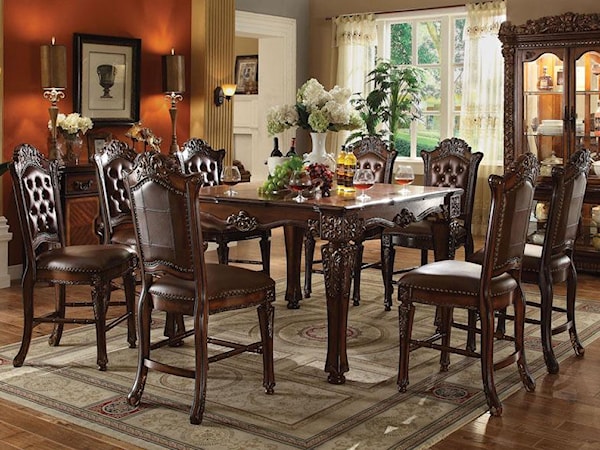 9 Piece Table and Chairs Set