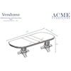 Acme Furniture Vendome Formal Dining Table
