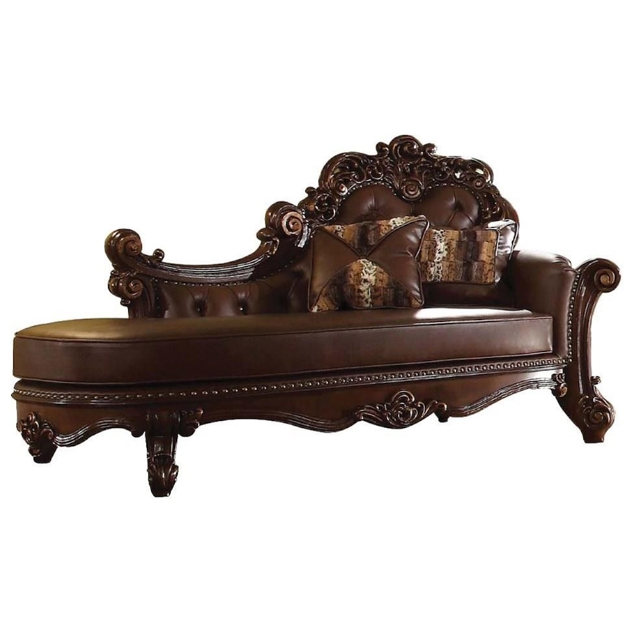 Acme Furniture Vendome Chaise w/2 Pillows