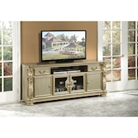 Traditional Door TV Stand with 2-Drawers