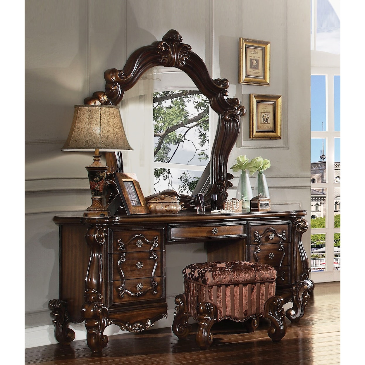 Acme Furniture Versailles Vanity Stool