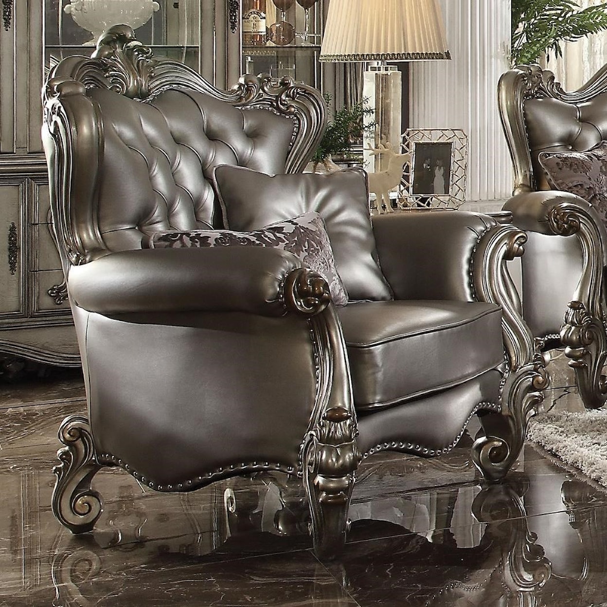 Acme Furniture Versailles Chair w/2 Pillows