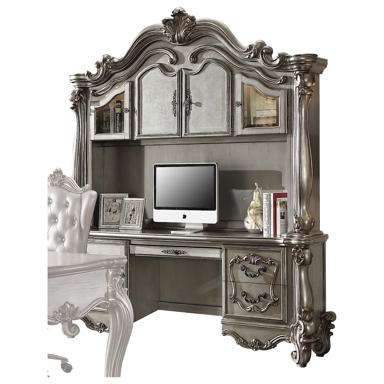 Acme Furniture Versailles Computer Desk & Hutch