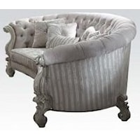 French Provincial Ivory Sofa