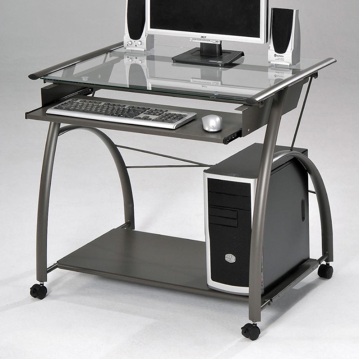 Acme Furniture Vincent Silver Computer Desk