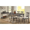Acme Furniture Wallace Dining Table Set with Bench