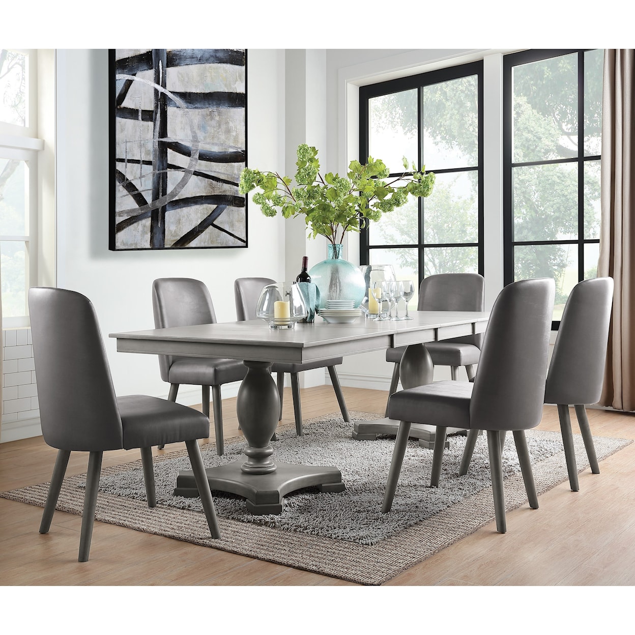 Acme Furniture Waylon 7-Piece Table and Chair Set