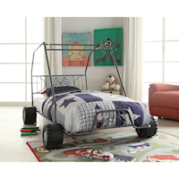 Metal Go Kart Twin Bed