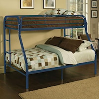 Contemporary Twin/Full Bunk Bed