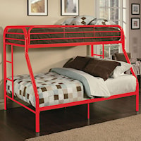 Contemporary Twin/Full Bunk Bed