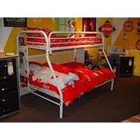 Contemporary Twin/Full Bunk Bed