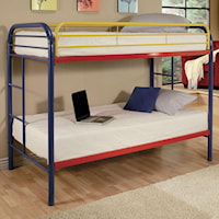 Contemporary Twin/Twin Bunk Bed