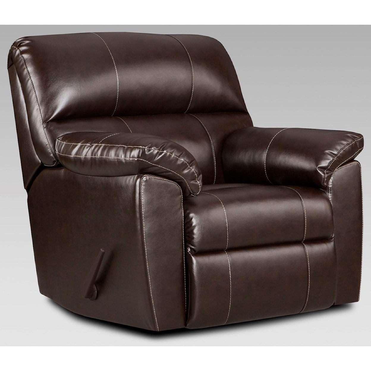 Affordable Furniture 2450 EASTON CHOCOLATE RECLINER |
