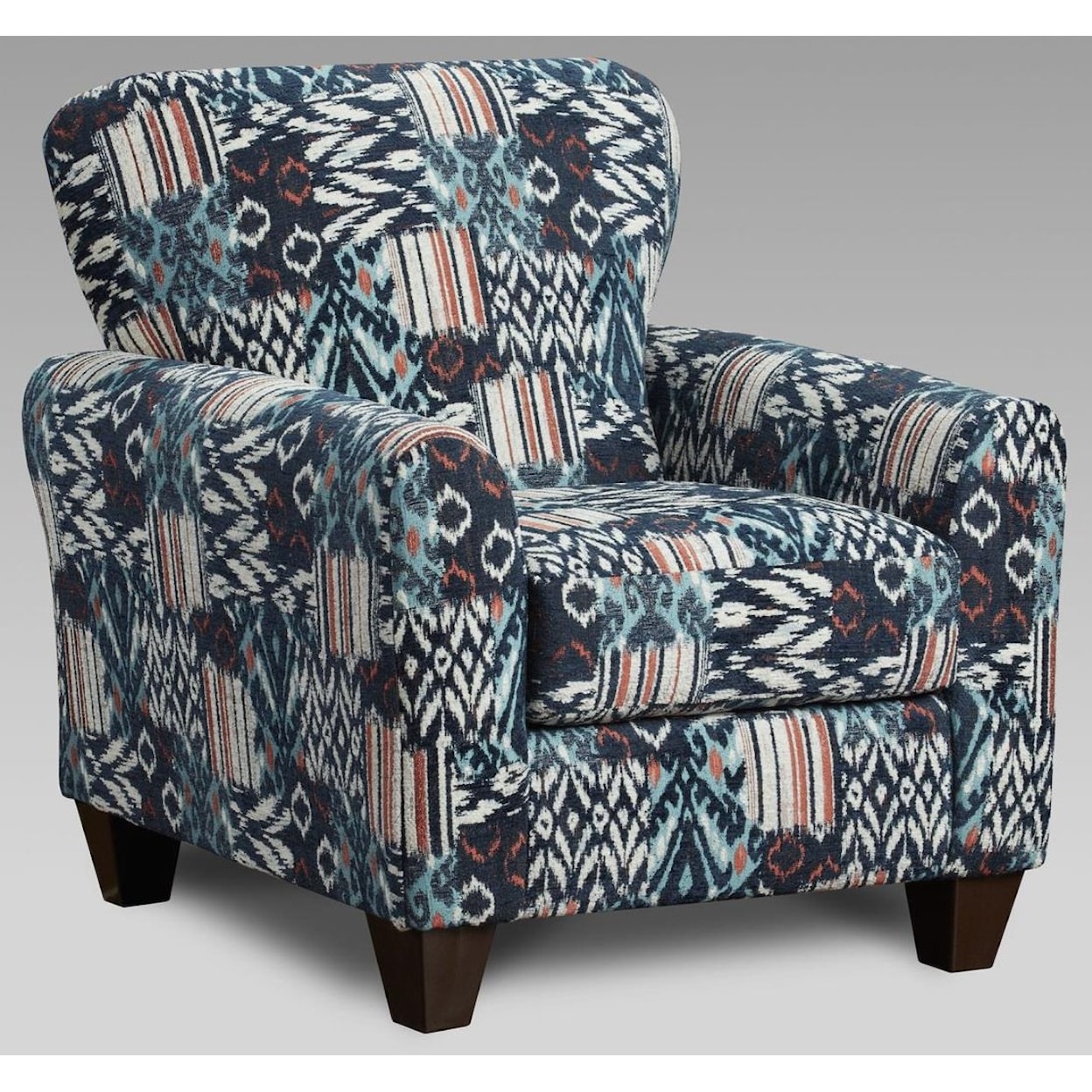 Affordable Furniture 3333 9001 Navy Accent Chair