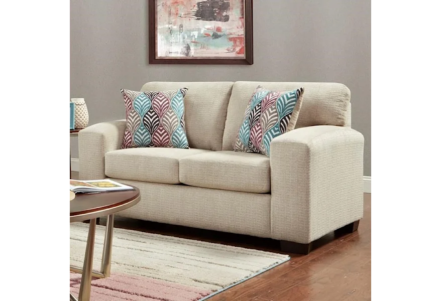 5900 Contemporary Loveseat by Affordable Furniture at Town and Country Furniture 