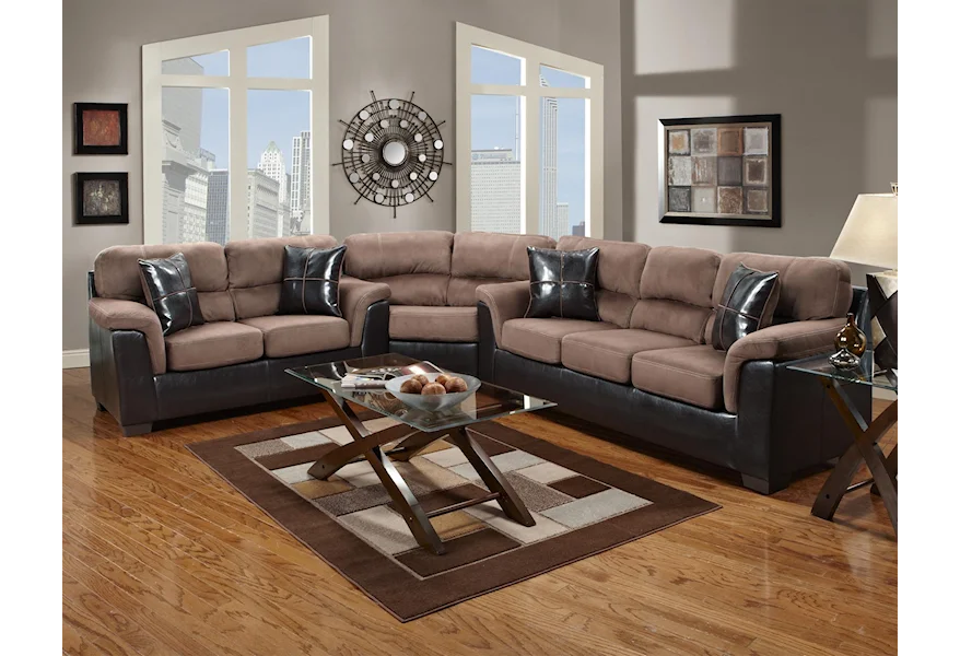 6200 Sectional with Wedge by Affordable Furniture at Town and Country Furniture 