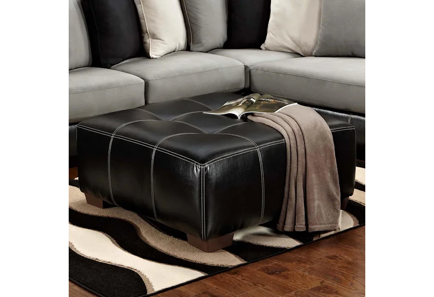 6350 Party Ottoman by Affordable Furniture at Town and Country Furniture 