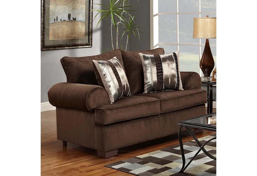 6400 Loveseat by Affordable Furniture at Town and Country Furniture 