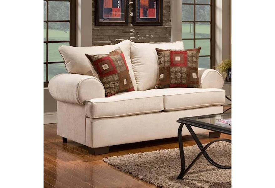 6400 Loveseat by Affordable Furniture at Town and Country Furniture 