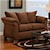 Affordable Furniture 6700 Transitional Flared Pillow Arm Stationary Loveseat