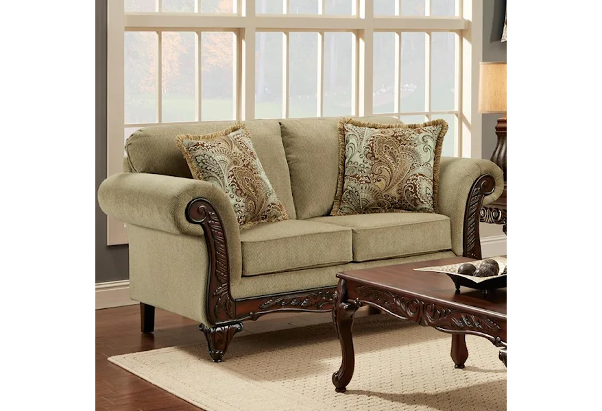 8500 Traditional Loveseat by Affordable Furniture at Town and Country Furniture 