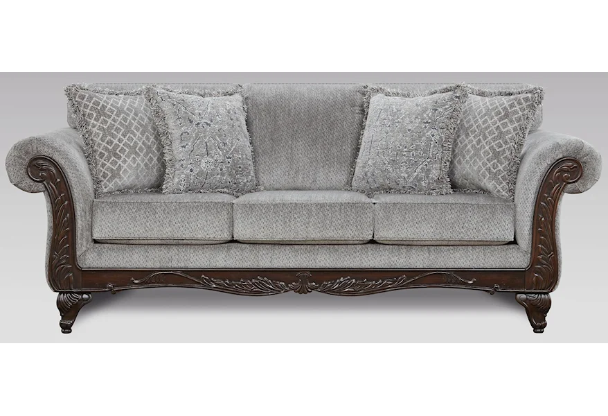 8550 Emma Upholstered Sofa by Affordable Furniture at Furniture Fair - North Carolina