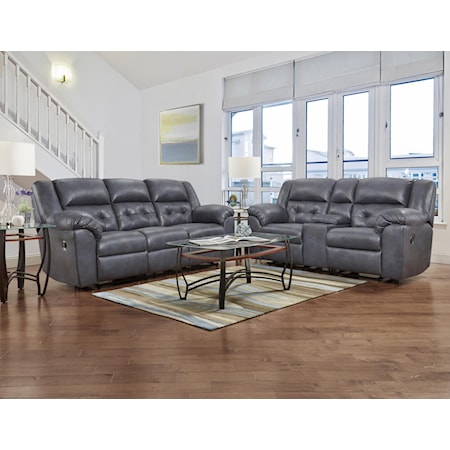 Reclining Console Loveseat