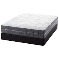 Queen Firm Coil on Coil Mattress and Low Profile V-Shaped Semi-Flex Grid Foundation