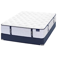 Twin Luxury Firm Pocketed Coil Mattress and V-Shaped Semi-Flex Grid Foundation