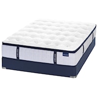 Queen Plush Handmade Coil on Coil Luxury Mattress and V-Shaped Semi-Flex Grid Foundation