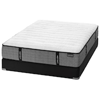 King 12 1/2" Firm Pocketed Coil Mattress and V-Shaped Semi-Flex Grid Foundation