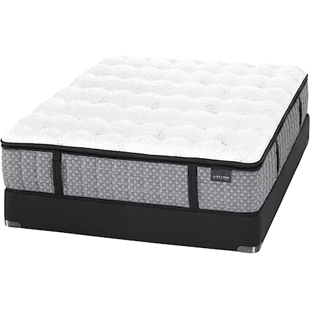 Cal King Plush Luxetop™ Coil on Coil Mattress and 9" Boxspring