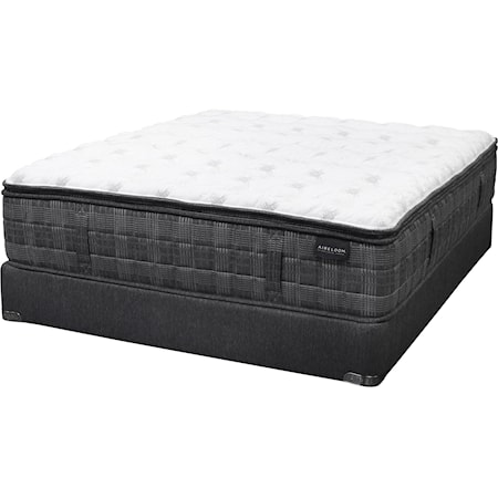 Cal King Hand Made Luxury Mattress, Lux Top Ultra Plush and 5" Grey Semi-Flex Low Profile Foundation