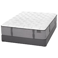 Queen Extra Firm Luxury Mattress and 5" Grey Semi-Flex Low Profile Foundation