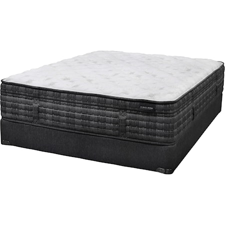 Queen Luxury Firm Pocketed Coil Mattress and 5" Low Profile Semi-Flex Box Spring