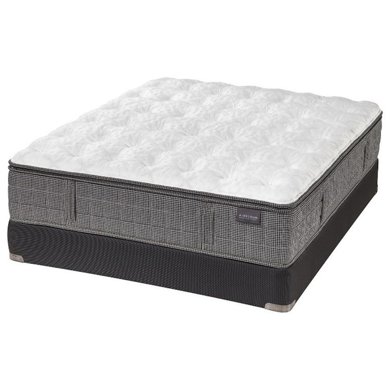 Aireloom Bedding Onyx Dusk Luxetop King Coil on Coil Plush Luxe Top Mattress